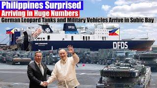 Philippines Surprised! Large Number of German Tanks and Military Vehicles Arrive in Subic Bay