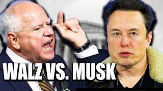 Tim Walz HUMILIATES Elon Musk Over Tesla Fail