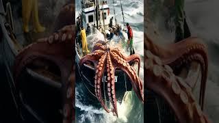 Giant Sea Monster Octopus Caught By Fishermen! #shorts