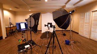 My Headshot Photography Setup for 250 People at a Conference