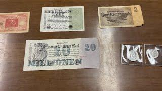 Nazi Silver and Weimar Hyperinflation Bills