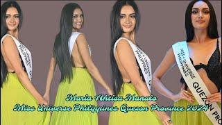 Maria Ahtisa Manalo Miss Universe Quezon Province 2024 ready for the press presentation