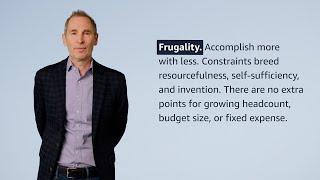 "Frugality" Leadership Principle Explained by Amazon CEO Andy Jassy