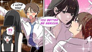[Manga Dub] I got drunk and accidentally hit on the female Yakuza boss sitting next to me...[RomCom]