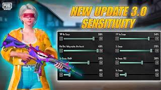 UPDATE 3.0  Best Zero Recoil Sensitivity CODE + Control settings for Pubg Mobile/BGMI in 2024