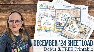 December 2024 SheetLoad of Cards | Debut & FREE Printable | Make Eight Cards in a Flash!