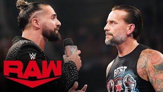 FULL SEGMENT: CM Punk and Seth “Freakin” Rollins engage in tense faceoff: Raw, July 8, 2024