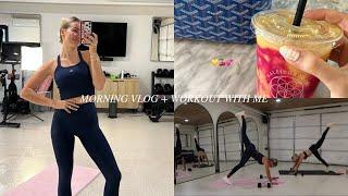MORNING VLOG + WORKOUT WITH ME