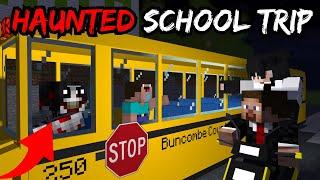 MINECRAFT HAUNTED SCHOOL TRIP  || PART-1 || MINECRAFT HORROR STORY IN HINDI