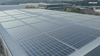 Solar panel installation at DMG MORI Iga Campus