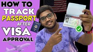 How to track your PASSPORT after VISA Interview !  | తెలుగు