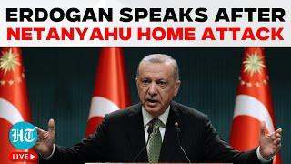 LIVE | Erdogan Press Conference After Drone Attack On Netanyahu Home | Joint Presser With Scholz