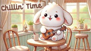 Cute Lofi Chill  1 Hour Cafe Song  Happy Bunny  cute & relaxing music  Make Your Day Better