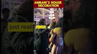 AMBANI'S HOUSE DECORATION#bollywoodnews#bollywood #anantambaniengagement#ambanifamily#news