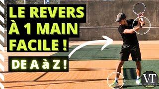 LE REVERS À 1 MAIN AU TENNIS ! ( FACILE ! ) 