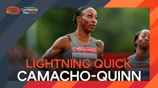 Insane 12.27w for Olympic champion Jasmine Camacho-Quinn | Continental Tour Gold