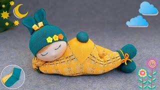 A wonderful idea from socksHow to sew a doll with your own handsThe children will be delighted!