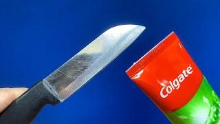 Turn Any Kitchen Knife Into a Razor Sharp Tool in Just 4 minutes