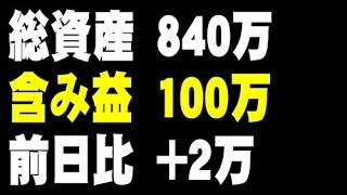 含み益が100万円になった、今日買った銘柄