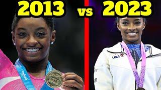 Simone Biles Antwerp world championships 2013 vs 2023