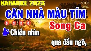 Căn Nhà Màu Tím Karaoke Song Ca Nhạc Sống | Style Rumba Pro TH 3 | Trọng Hiếu