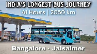 41 Hour Bus Journey From Bangalore To Jaisalmer