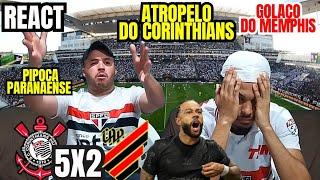 GOLAÇO DO DEPAY! REACT CORINTHIANS 5 X 2 ATHLETICO PR ATROPELO NA NEO QUÍMICA BRASILEIRÃO 2024