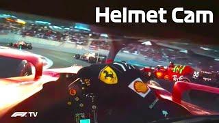 AMAZING View of the Abu Dhabi Race Start from Charles Leclerc's Helmet Camera