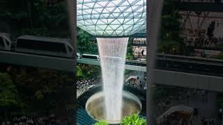 Singapore Changi Airport | Largest indoor Waterfall | Jewel Rain Vortex