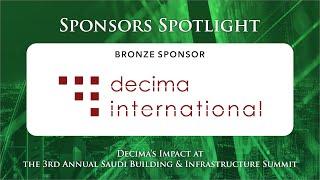 SBIS 2024 Bronze Sponsor Spotlights : Decima International