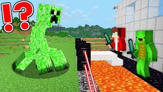 MUTANT CREEPER Vs Mikey And JJ's SECURITY HOUSE In Minecraft - Maizen