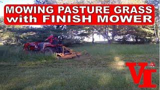 Massey Ferguson 1526 Pasture Grass Mowing with Finish Mower