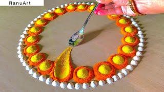 2 best rangoli designs 2024 rangoli 2024 trendingNew year 2025Merry Christmas  Ranu Art