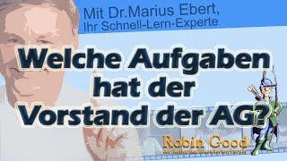 Welche Aufgaben hat der Vorstand der AG?