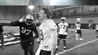 Joe Burrow setting the tone REAL QUICK - Day 2 Spring Practice LSU Football