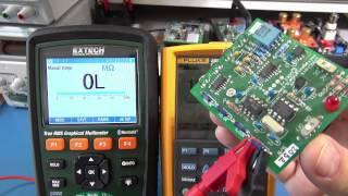 Extech GX900 vs Fluke 287 Graphical Multimeter Review - Pt1