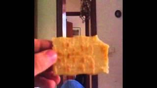 Eating a cracker