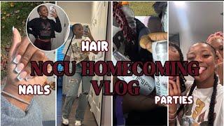 NCCU HOMECOMING VLOG | Getting nails done +Hair + Cleaning +GRWM