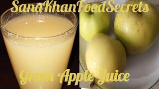 Green Apple Juice By #sanakhanfoodsecrets