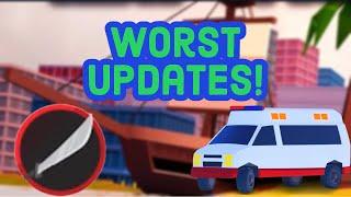 Top 10 Worst Jailbreak Updates! | Roblox Jailbreak