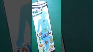 paper diy Ariel Roblox Color Reveal Mermaid #roblox #shortsvideo #paperplay