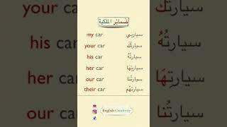 الضمائر الملكية في اللغة الانجليزية. ضروري تعرفهم