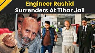 Engineer Rashid Surrenders: AIP Chief Rashid Surrenders At Tihar As Bail Ends | Jammu Kashmir