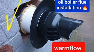 How to install an oil boiler horizontal flue