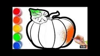 Bolalar uchun Qovoq rasm chizish/Drawing Pumpkin for children/Рисование Тыква для детей