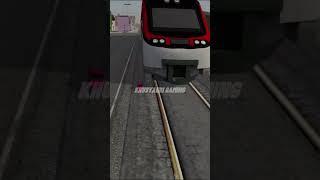 TABRAKAN KERETA VS KERETA | kereta api cc206 | BUSSID3.7.8 | bus simulator indonesia