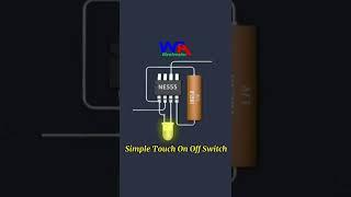 Simple Touch Switch Using NE555 #electrical #electronic #shorts