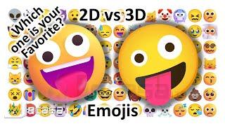 Emoji Meanings, 2D vs 3D Emojis, Part 1 - Faces, Smiles, Affection, Emotions | Noto vs Fluent Emojis