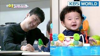 Daddy Hyunbin cares for 8-month-old Hajun for the first time [The Return of Superman/2018.03.04]