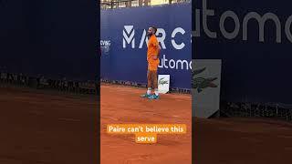 Benoit Paire can’t believe the Cristian Garin serve at Valencia Challenger #atpchallengertour #atp